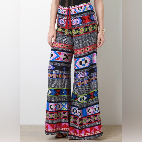 Akira‎ Boho Wide Leg Tribal Palazzo size M - Picture 1 of 8